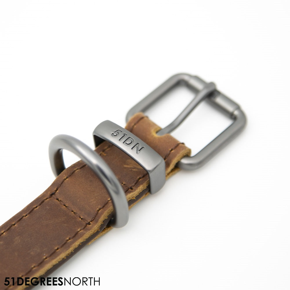 Halsband Milano Classic – 51 Degrees North – Dunkelbraun