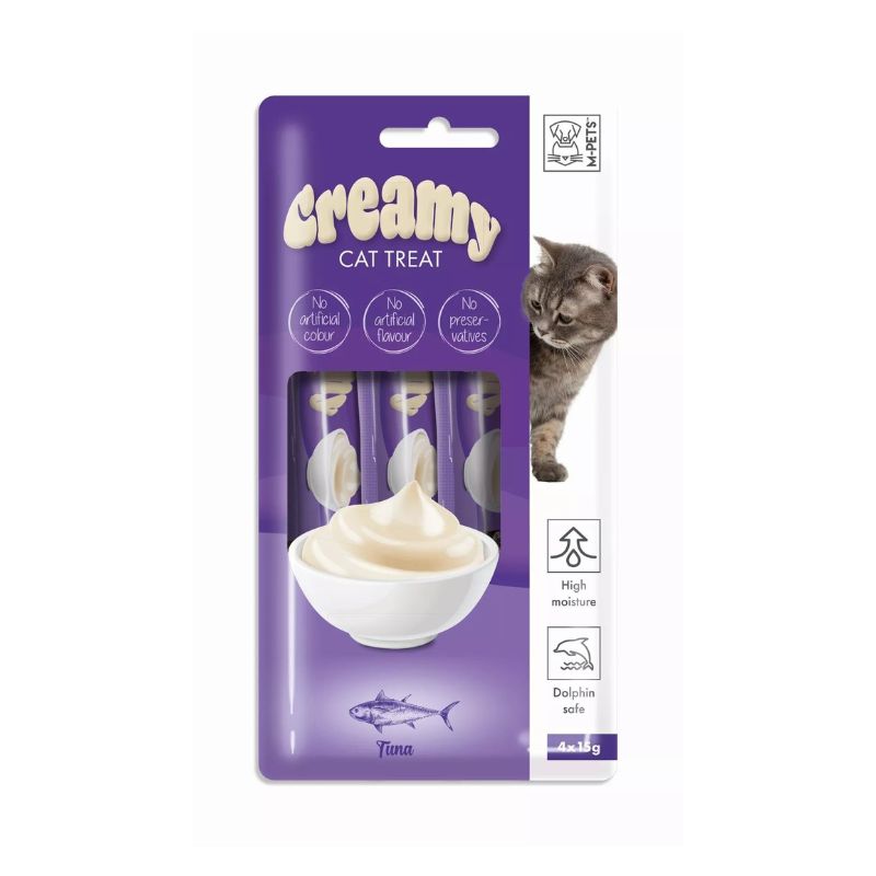 Friandises crémeuses pour chat M-PETS – Thon – 60 g