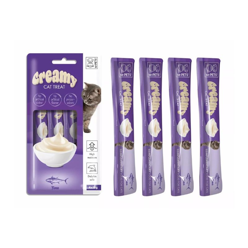 Friandises crémeuses pour chat M-PETS – Thon – 60 g