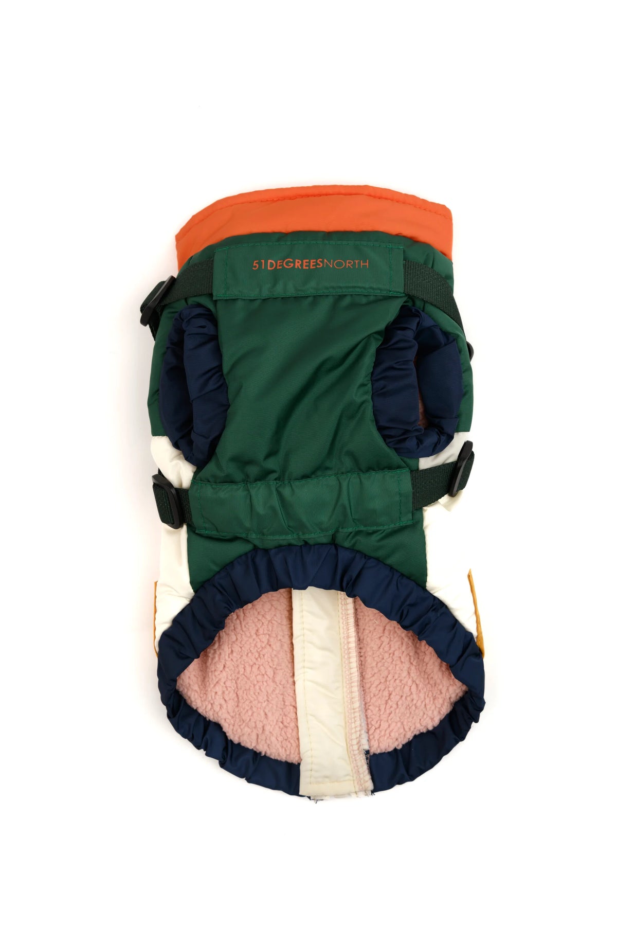 Manteau d’hiver pour chien Color block avec harnais intégré – 51 Degrees North