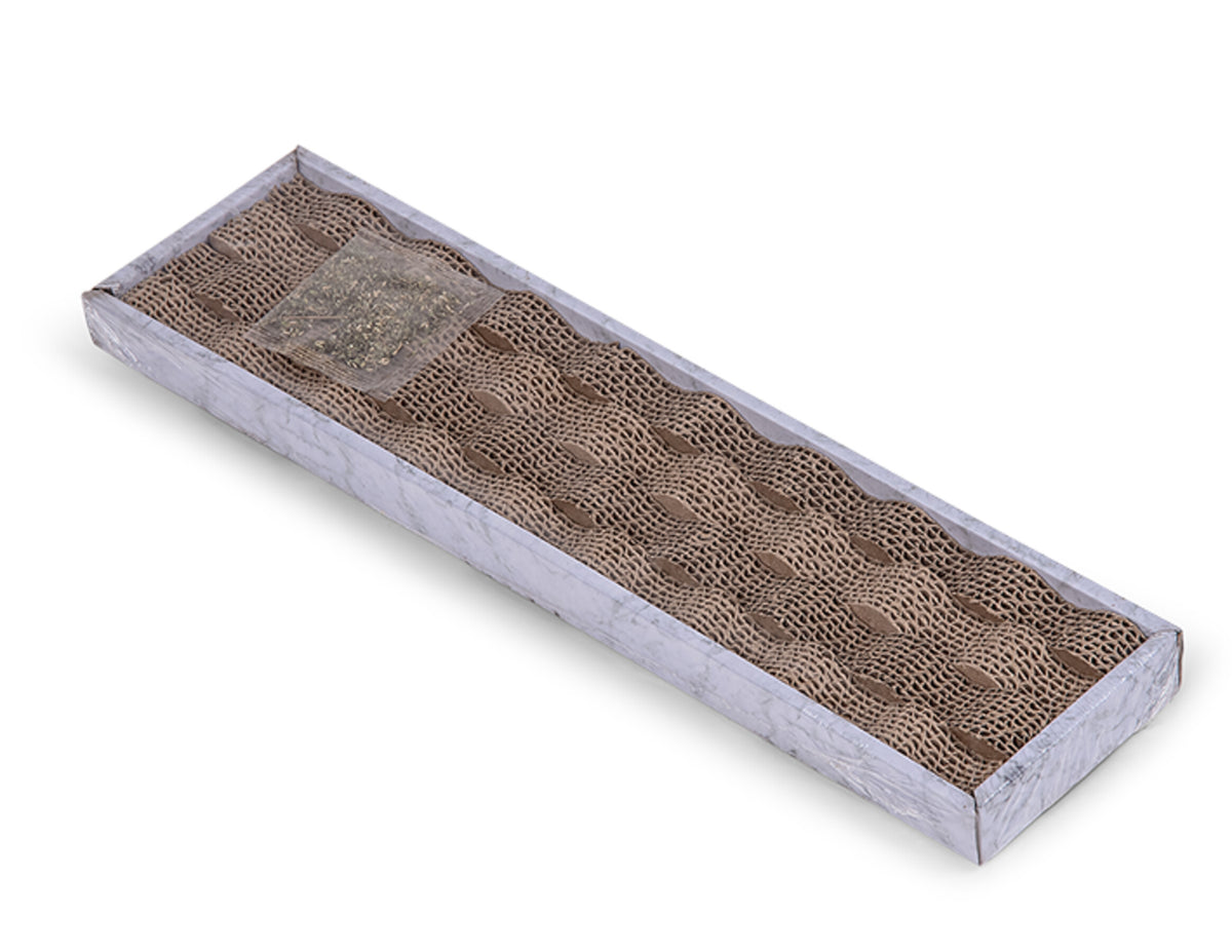 VADIGRAN – Griffoir en carton pour chat – 47 × 12 × 4,5 cm