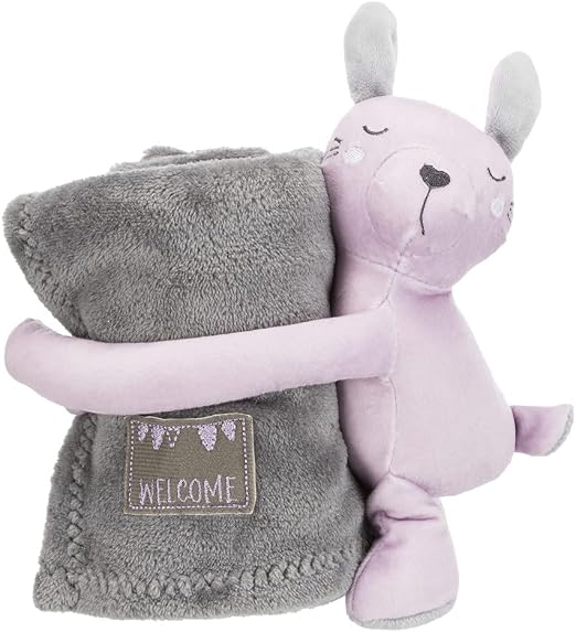 TRIXIE Junior – Ensemble couverture douce et peluche pour chiot – Lapin mauve ou ours turquoise
