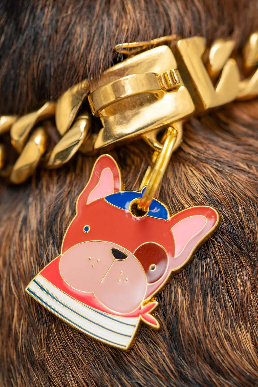 Dekorative Medaille Französische Bulldogge