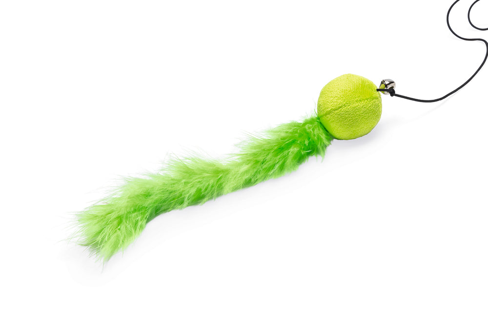 Beeztees – Canne à pêche avec balle, plumes et grelot pour chat