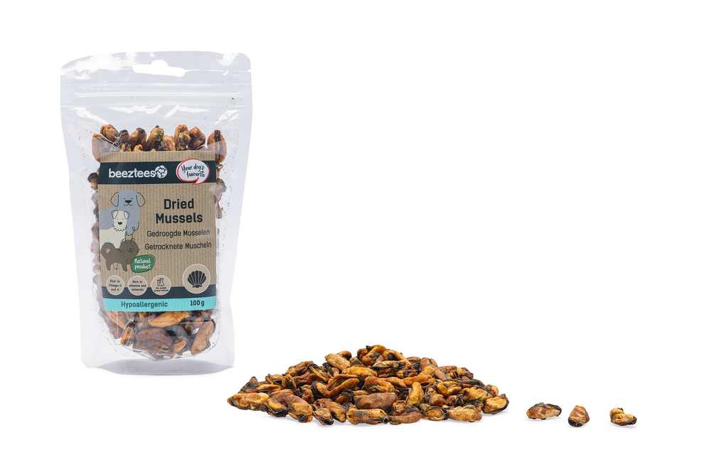 Moules séchées pour chien -friandise naturelle-100gr