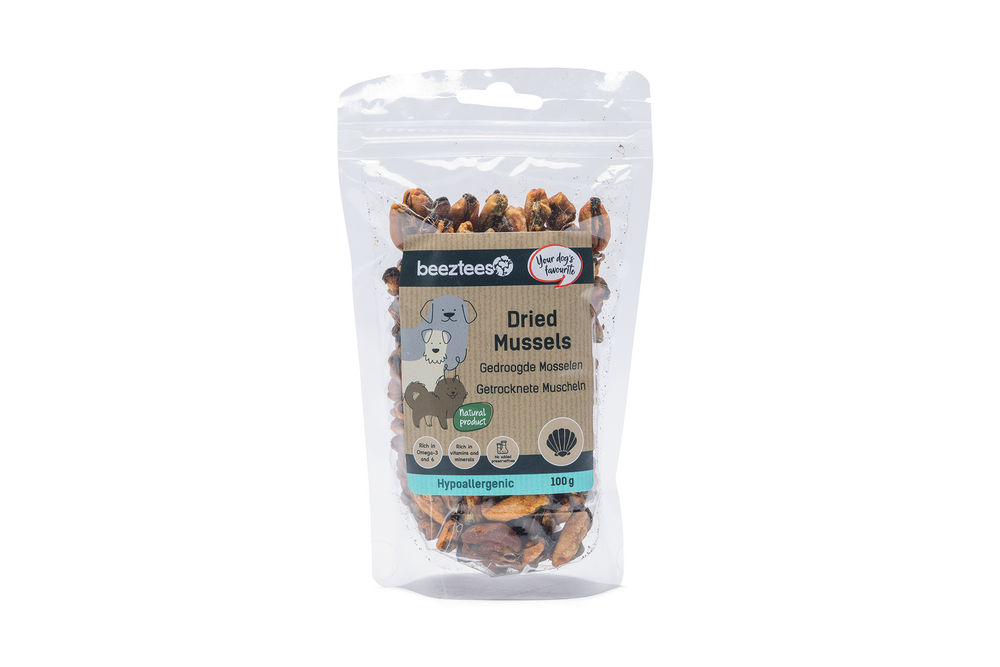 Moules séchées pour chien -friandise naturelle-100gr