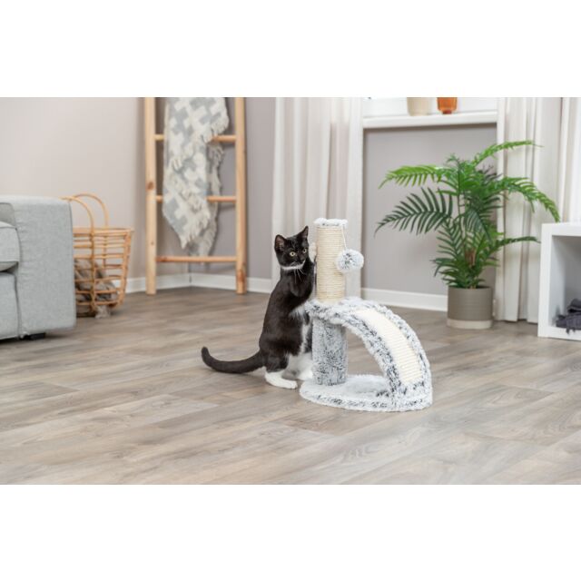 TRIXIE Kratzstamm Winnie mit Massagebürste – 43 cm
