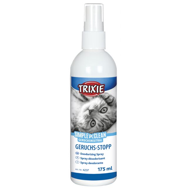 TRIXIE Simple'n'Clean – Spray désodorisant pour litière de chat – 175 ml