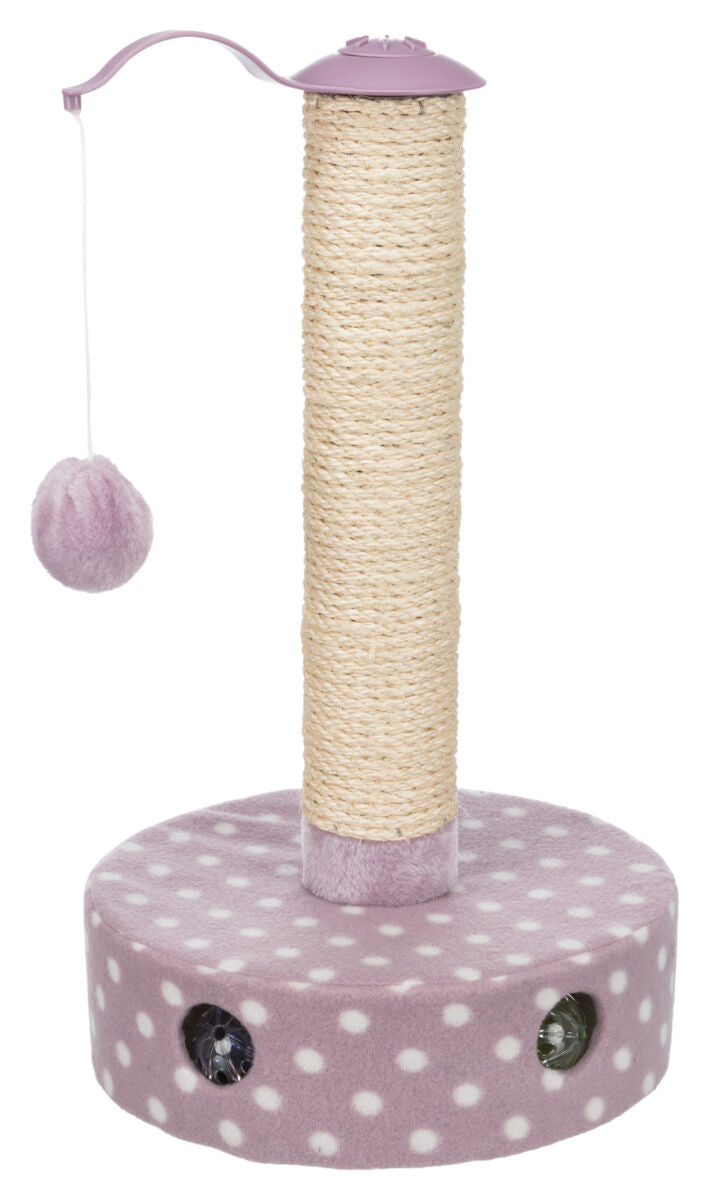 Griffoir chaton TRIXIE Junior mauve 47 cm avec jouets