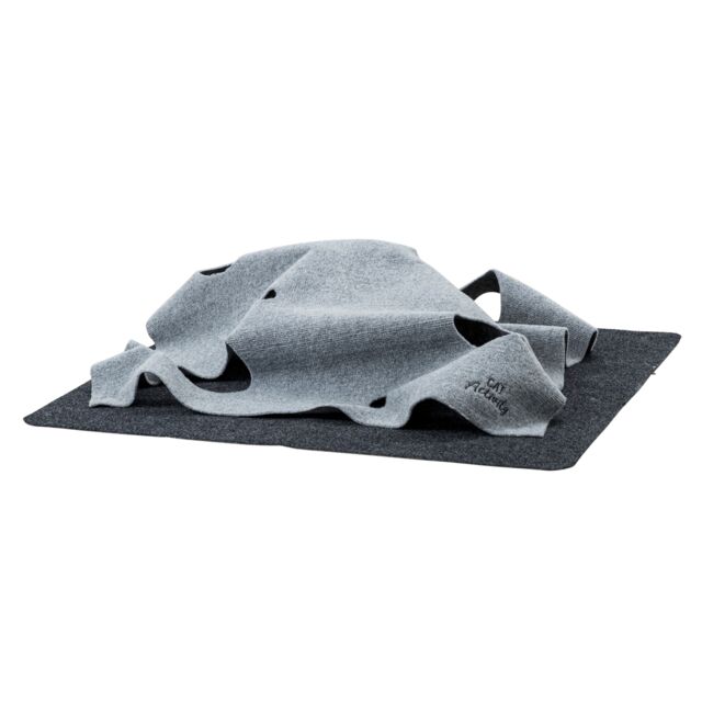 TRIXIE Cat Activity Adventure Carpet – Tapis de jeu interactif et de fouille pour chat – 99 × 99 cm