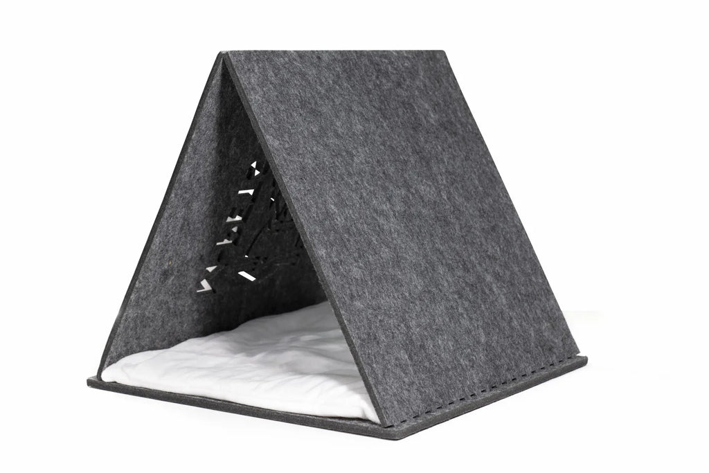 Tente pour chat M-PETS ECO Tent grise – Feutre recyclé