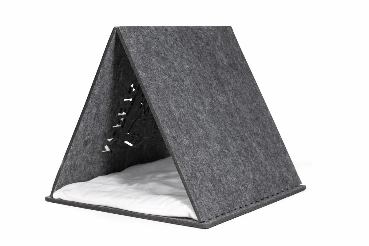 Tente pour chat M-PETS ECO Tent grise – Feutre recyclé