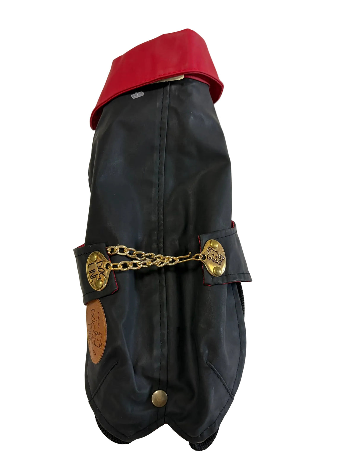 Imperméable Dog Line noir & rouge avec doublure chaude amovible