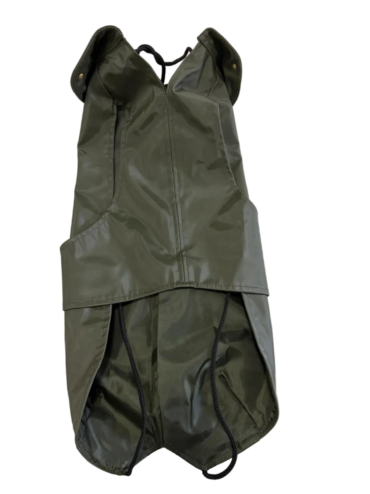 Dog Line – Imperméable pour chien vert olive avec détails dorés
