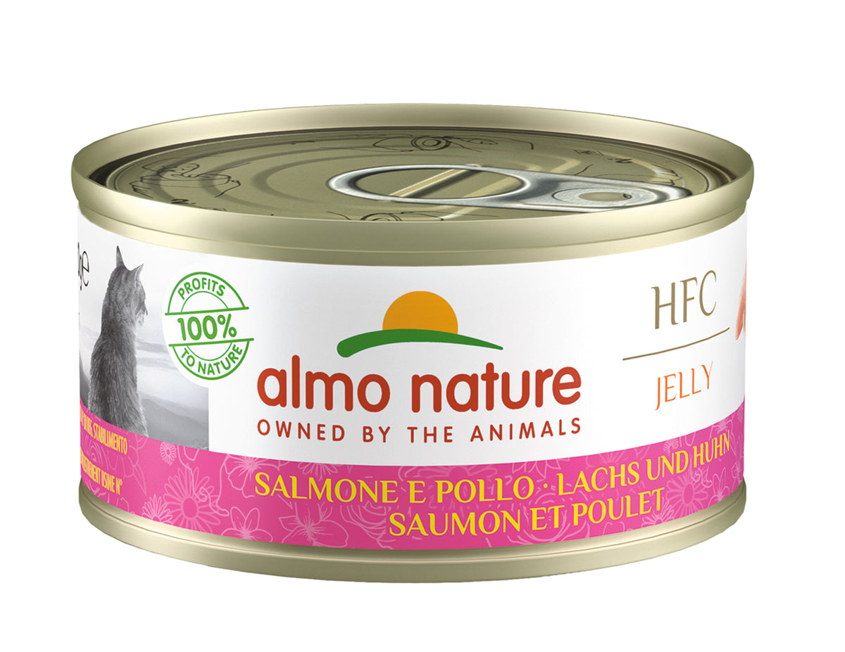 Almo Nature HFC jelly - saumon et poulet pour chat – 70 g