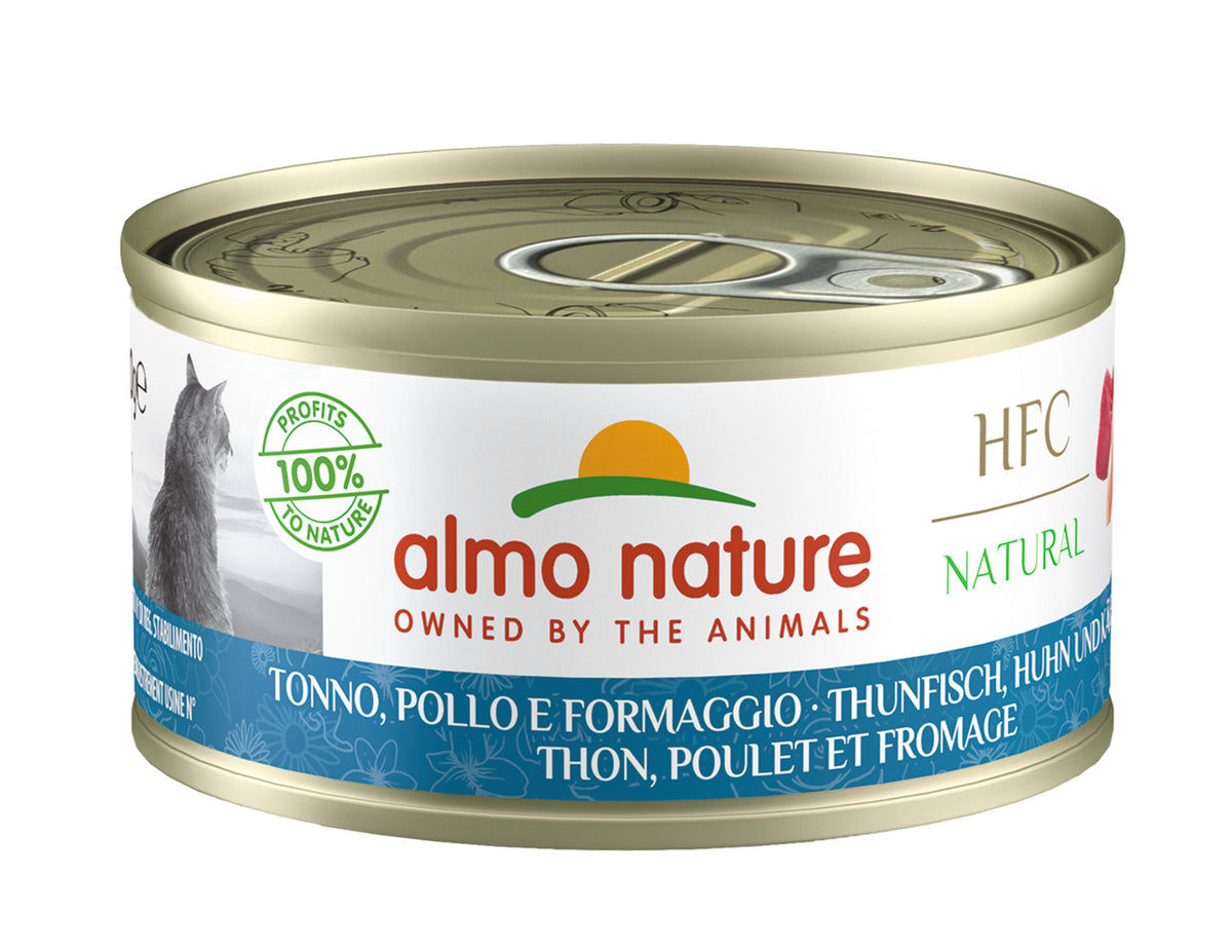 Almo Nature HFC natural - thon, poulet et fromage pour chat – 70 g