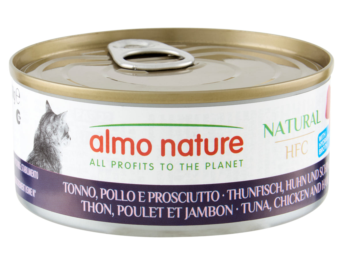 Almo Nature HFC Natural – Thon, Poulet et Jambon – 150 g