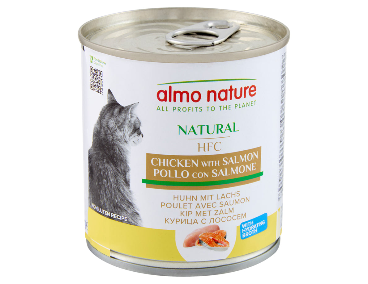 Almo Nature HFC Natural – Poulet avec Saumon – 280 g