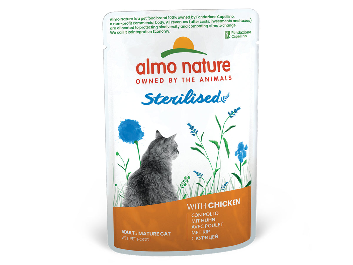Almo Nature Holistic sterilised - avec poulet pour chat – 70 g