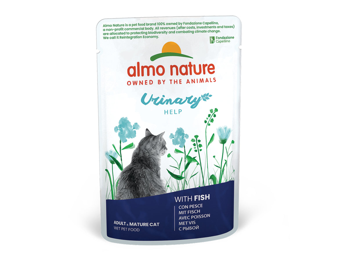 Almo Nature Holistic urinary help - avec poisson pour chat – 70 g