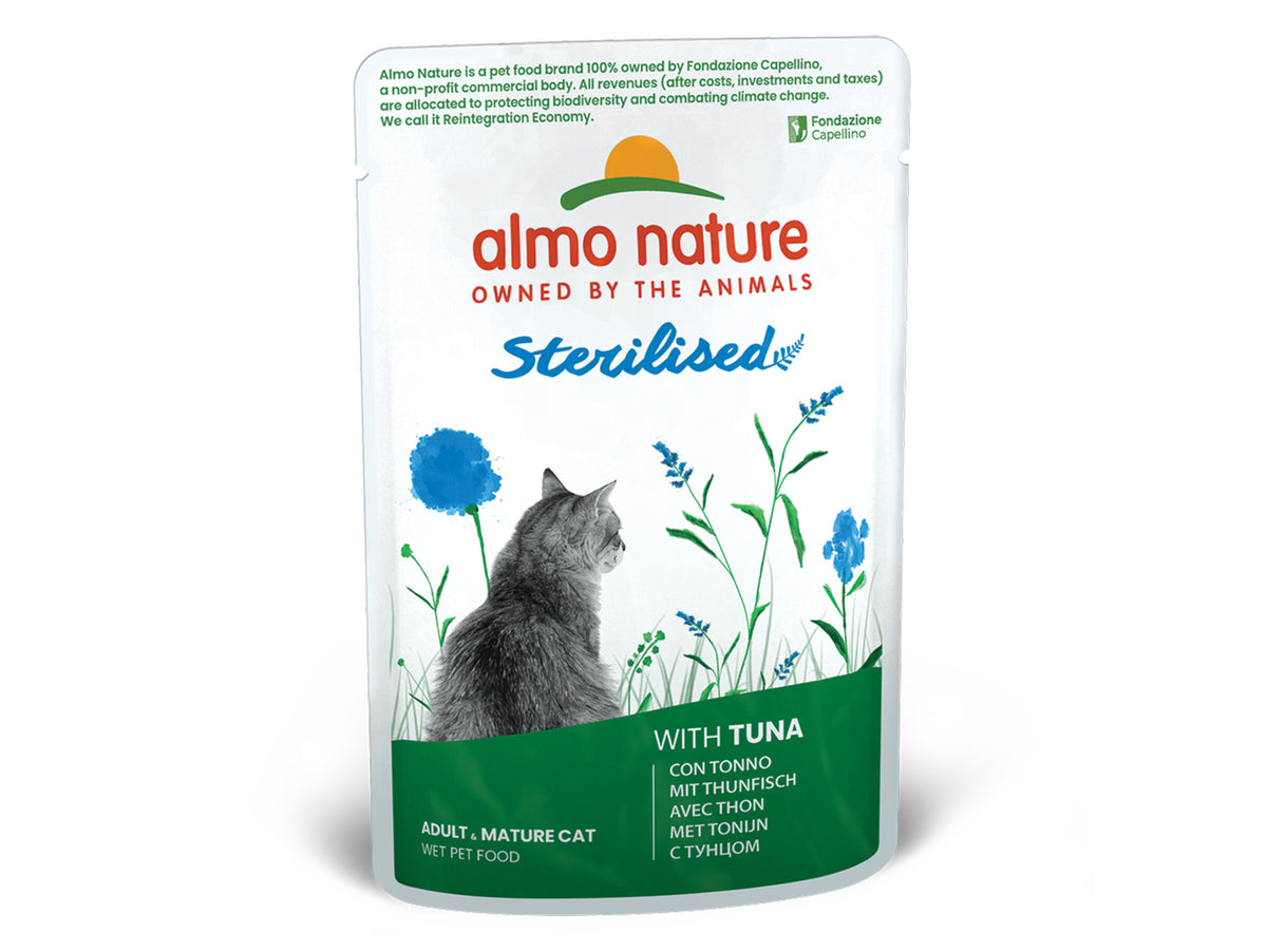 Almo Nature Holistic sterilised au thon pour chat – 70 g