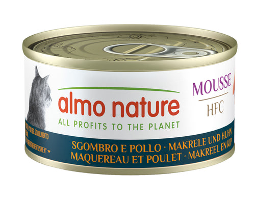Almo Nature HFC mousse - maquereau et poulet pour chat – 70 g