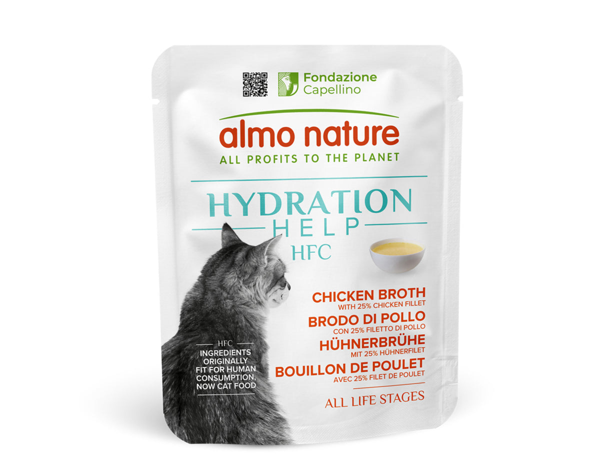 Almo Nature HFC Hydration Help – Bouillon de Poulet avec Filet de Poulet – 50 g