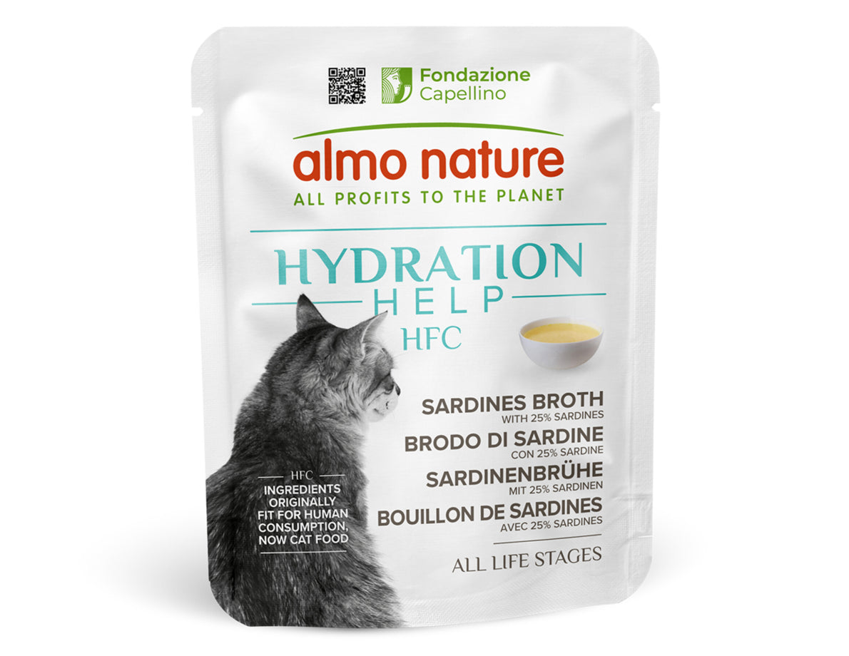 Almo Nature HFC Hydration Help – Bouillon de Sardines avec Sardines – 50 g