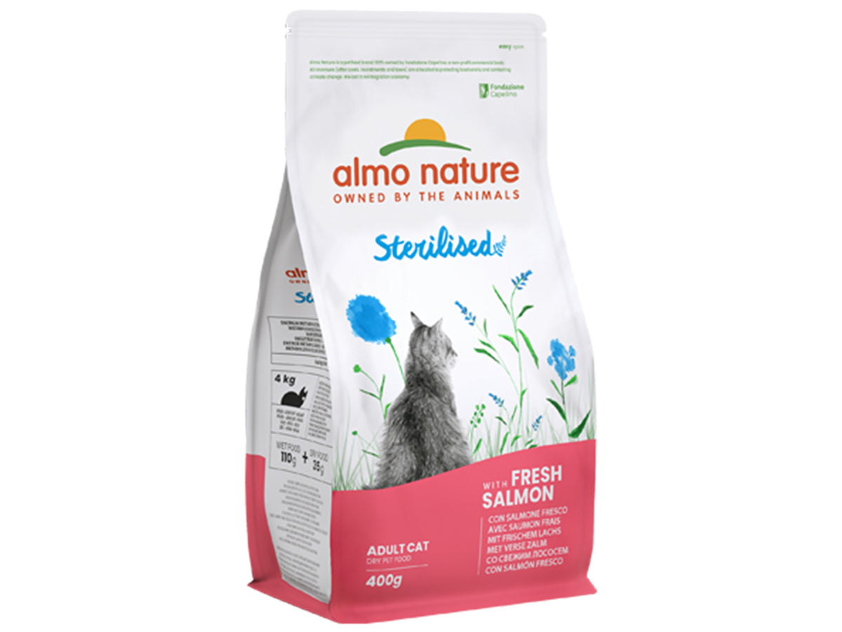 Almo Nature Sterilised – avec Saumon Frais – 400 g