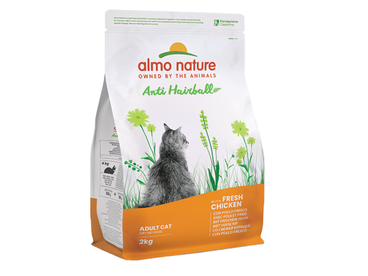 Almo Nature Anti Hairball – avec Poulet Frais – 2 kg