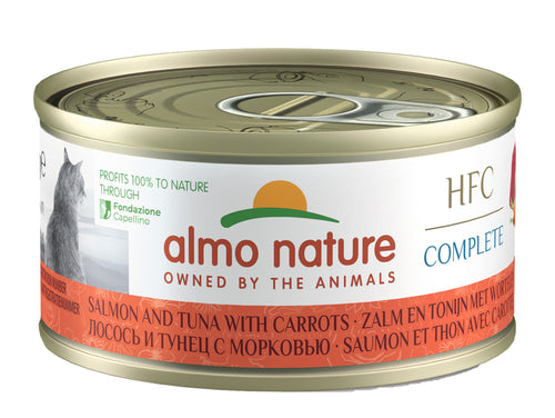 Almo Nature HFC complete saumon thon et carottes pour chat – 70 g