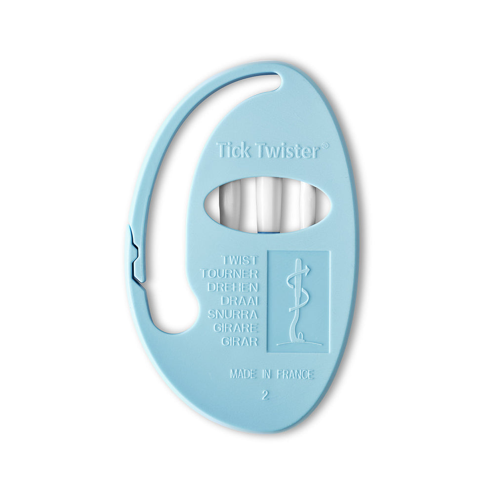 O'TOM Tick Twister Clipbox – Kit de 2 tire-tiques avec boîte de rangement – Coloris aléatoire