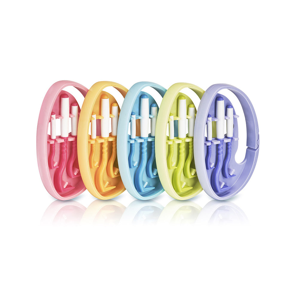 O'TOM Tick Twister Clipbox – Kit de 2 tire-tiques avec boîte de rangement – Coloris aléatoire